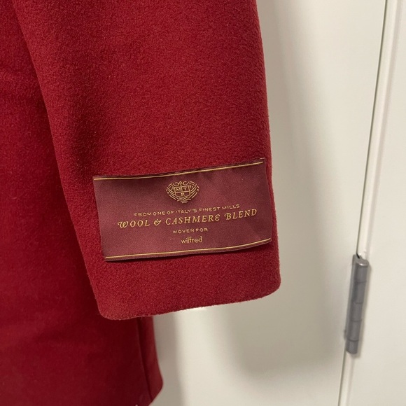 Aritzia Wilfred The Cocoon Coat - Red - Virgin Wool Cashmere - Size XS - Picture 5 of 16
